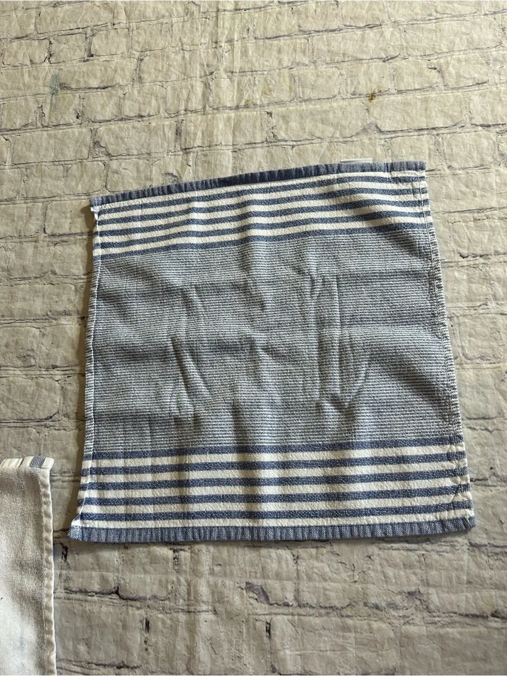 WILLIAMS SONOMA CALIFORNIA 100% COTTON (4) DISH CLOTHS BLUE/WHITE COLORS